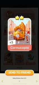 Cornucopia-Monoply Go Sticker Fast Sending - Picture 1 of 1
