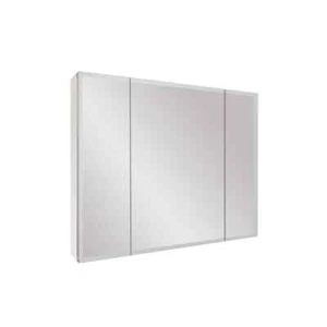 Medicine Cabinet With Mirror 36" W x 26" H Large Rectangular Silver Aluminum - Picture 1 of 5