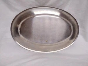 VTG VIKING STAINLESS STEEL 18/8 OVAL STEAK/MEAT TRAY/PLATTER 14" (NEW) - Picture 1 of 4
