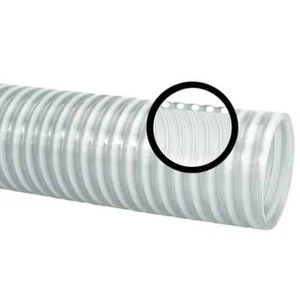 Manguera de succión Gloxco 1" ID Clear PVC, 85 PSI, 20' de longitud - Imagen 1 de 1