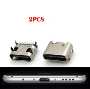6 Pin USB 3.1 Buchse 180 Grad Typ-C Buchse Steckverbinder Ladeanschluss - Bild 1 von 8