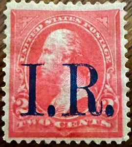 US Stamps #R155 Washington With I. R. Overprint 2¢ 1898 - Picture 1 of 2