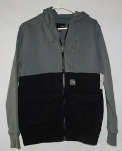 Hurley Gray Black Zip Front Hoodie Size Small BNWT - Picture 1 of 3