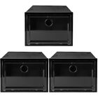  3 Pc Shoes Storage Case Cupboard Organizer Bin Clothing Container