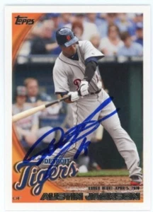 SIGNED BASEBALL CARD AUTO TOPPS 2010 AUSTIN JACKSON DETROIT TIGERS #US276 - Picture 1 of 1
