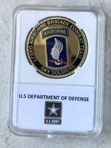 Moneta sfida 173 Rd BRIGATA AVIOTRASPORTATA - Soldati del cielo divisione esercito USA - Foto 1 di 2
