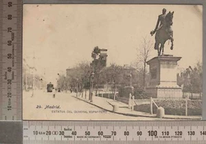 POSTAL. MADRID. 24 ESTATUA DEL GENERAL ESPARTERO FOT. LACOSTE - Imagen 1 de 1
