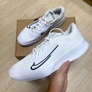 Nike Court Vapor Lite 2 White Black Hard Court Mens Tennis Shoes ✅Multiple Size - Picture 1 of 18