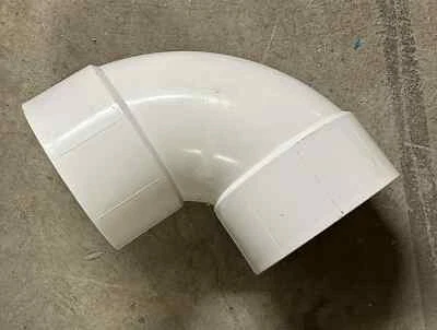 CHARLOTTE PIPE Charlotte, Schedule 40, female/female, 8" PVC 90 degree elbow, New, 3 available