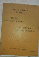 REVUE MILITAIRE GENERALE-ALLGEMEINE-MILITARRUNDSCHAU-DICEMBRE 1956-FRANCE-WORLD