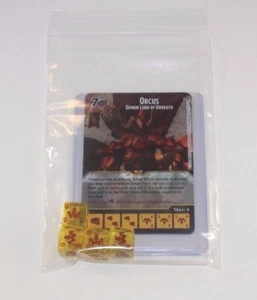 D&D Dice Masters Faerun Under Siege * ORCUS * CUR RARE Uncommon Set + 4 Dice - Picture 1 of 1