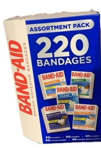 Band-aid Assortment Pack 220 Count - Picture 1 of 3