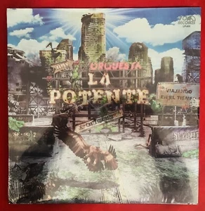 Orquesta La Potente - Viajando Por El Tiempo (2019) Translucent Blue #16 LP - Picture 1 of 3
