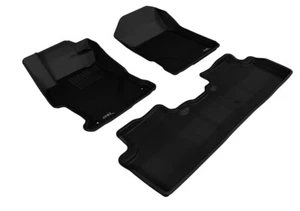 Fit 2012-2013 Honda Civic All Weather Floor Mat Set Kagu Black - Picture 1 of 5