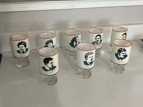 Miami Marlins Glass Cups Vintage Rare Collection Baseball Cover