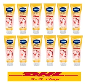 Packung 12 x 300 ml: Vaseline Healthy White Sun + Schadstoffschutz Serum LSF50. - Bild 1 von 12