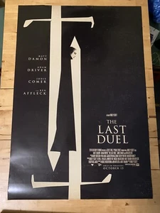 Last Duel (2021) D/S Orig Movie Poster 2-Sided 27x40 Ridley Damon Affleck Driver - Picture 1 of 4