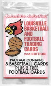 Louisville Basketball Football Trading Cards 1989 confezione SIGILLATA IN FABBRICA Collegiale - Foto 1 di 2