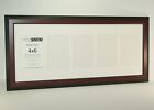 Cpf - 5 Opening Glass Face Mahogany Picture Frame, Holds 4X6 Photos