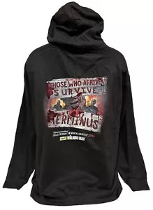 Universal Studios Halloween Horror Nights Zip Hoodie 2014 Walking Dead Size XL - Picture 1 of 10