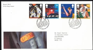 GREAT BRITAIN, 1991 SPORT FDC - Picture 1 of 1