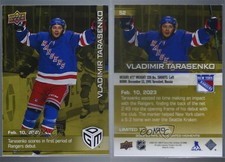 2022-23 Upper Deck Game Dated Moments Gold /100 Vladimir Tarasenko #52