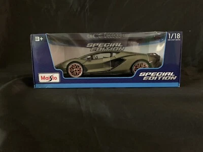 LAMBORGHINI SIAN FKP 37 ESCALA 1/18 MAISTO EDICIÓN ESPECIAL - VERDE NUEVO En Caja Foto 1 de 4