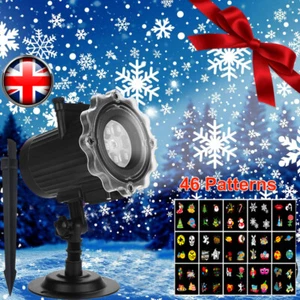 Outdoor Christmas Laser Projector LED Light Snowflake Lamp Xmas Party Decor NEW - Picture 1 of 17