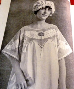 Lace Making Book THE YOKE BOOK Clothing Crochet Tatting Pattern Book - Imagen 1 de 7