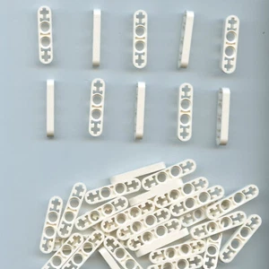 LEGO x 40 White Technic, Liftarm Thin 1 x 4 Axle Holes 32449 - Picture 1 of 1