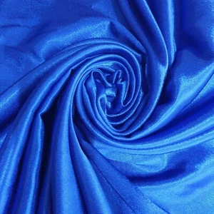 AZUL REAL Satén Crepé Espalda Vestido Material Artesanía Cortina Decoración Tela 58" Metro - Imagen 1 de 2