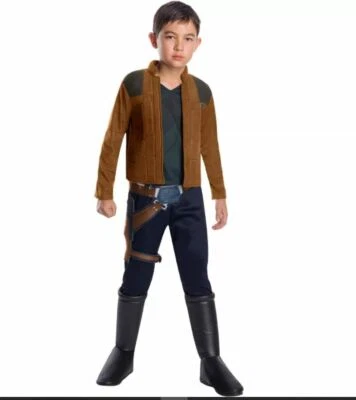 Star Wars Han Solo Halloween Costume Disney Size Small 4-6 Pretend Play Dress Up - Image 1 of 4