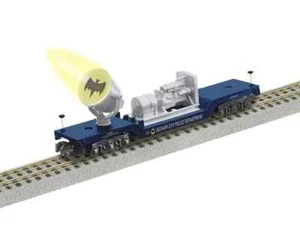 AMERICAN FLYER BATMAN SEARCHLIGHT FLAT CAR S GAUGE railroad 2119140 NEW - Picture 1 of 1