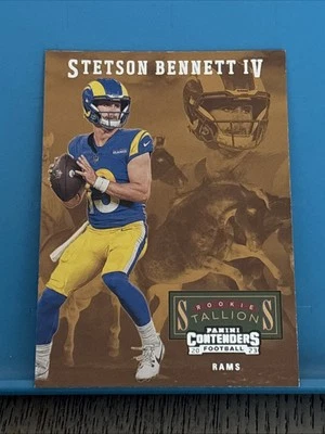 2023 Panini Contenders Stetson  Bennett IV  Rookie Stallions (RC) #4 - Image 1 of 2