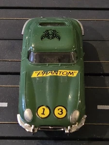 Vintage Aurora T-Jet #1358 Jaguar XKE Rare Olive Green - Picture 1 of 3