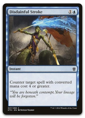 Disdainful Stroke #37 (LP) Khans of Tarkir KTK Magic MTG - Image 1 of 2