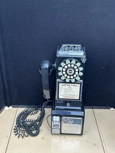 Crosley 1957 Pay Telephone Repro CR56 Rotary Touch tone & Bank - Zdjęcie 1 z 21
