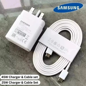 Genuine 45W Super Fast Type C Charger Adapter Plug For Samsung Phones Tablets - Picture 1 of 28