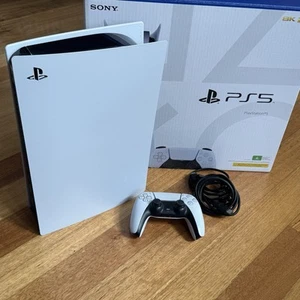 Sony PS5 PlayStation BluRay Disc Edition w/ Controller Model CFI-1102A - Bild 1 von 24