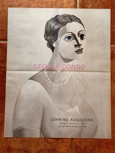 GEORGE CONDO ORIGINAL New York Luhring Augustine Exhibit Art Poster Signed Rare - Picture 1 of 6