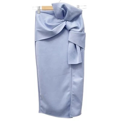 Falda lápiz Peri lavanda con lazo dramático tejido a medida talla 0 XS de ASOS Foto 1 de 4