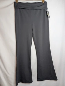 Girls Art Class Fold Over Flare Leggings Dark Gray XL(14) - Picture 1 of 7