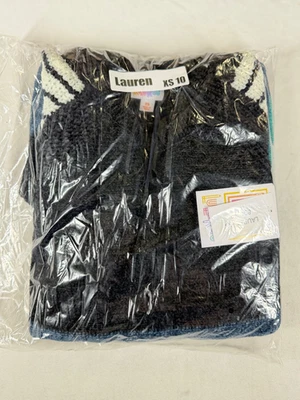 New LuLaRoe Lauren Sweater Dress Raglan Sleeves Cable Knit Size XS 10 - Image 1 of 3