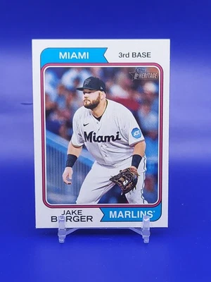 2023 Topps Heritage High Number #560 Jake Burger - Image 1 of 2