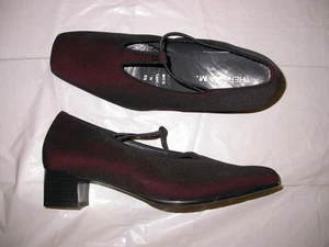 Theresia M. Lena Bordeaux Heel Pump Shoe 9 W - Picture 1 of 2