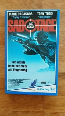 Sabotage Dark Assassin Mark Dacascos Carrie-Anne Moss Tony Todd German VHS 1997) - Bild 1 von 4