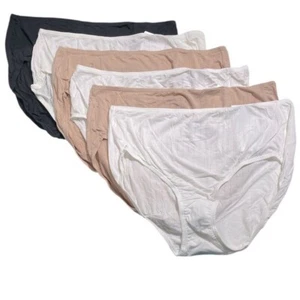 Jockey~Set of 6~Supersoft Breathe Brief Panties~Size 10~Basic~A629542 10577 - Picture 1 of 2