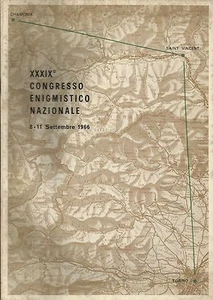 XXXIX° CONGRESSO ENIGMISTICO NAZIONALE _SAINT VINCENT 8-11 SETTEMBRE 1966_ LUCE - Imagen 1 de 1
