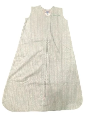 Saco de dormir Halo Back is Best algodón blanco y verde azulado bebés desde el nacimiento hasta los 6 meses pequeño Foto 1 de 4