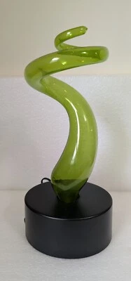 Arte de movimiento de luz retorcida eléctrica vintage Lumisource verde 16" de alto Foto 1 de 4